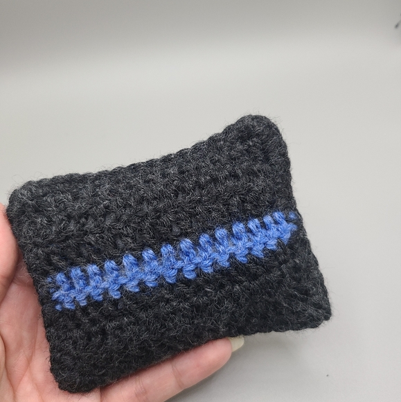 Thin blue line decorative flag, car accessories, office decor, police officer - Picture 10 of 11